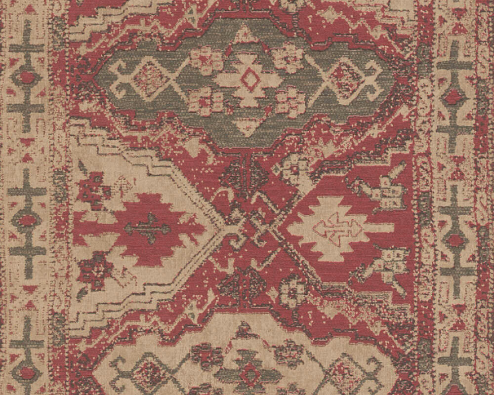 TAPETA VINILNA  smeđa, crvena, bež  - bež/smeđa, Romantično / ladanjski, papir (53*1000cm)
