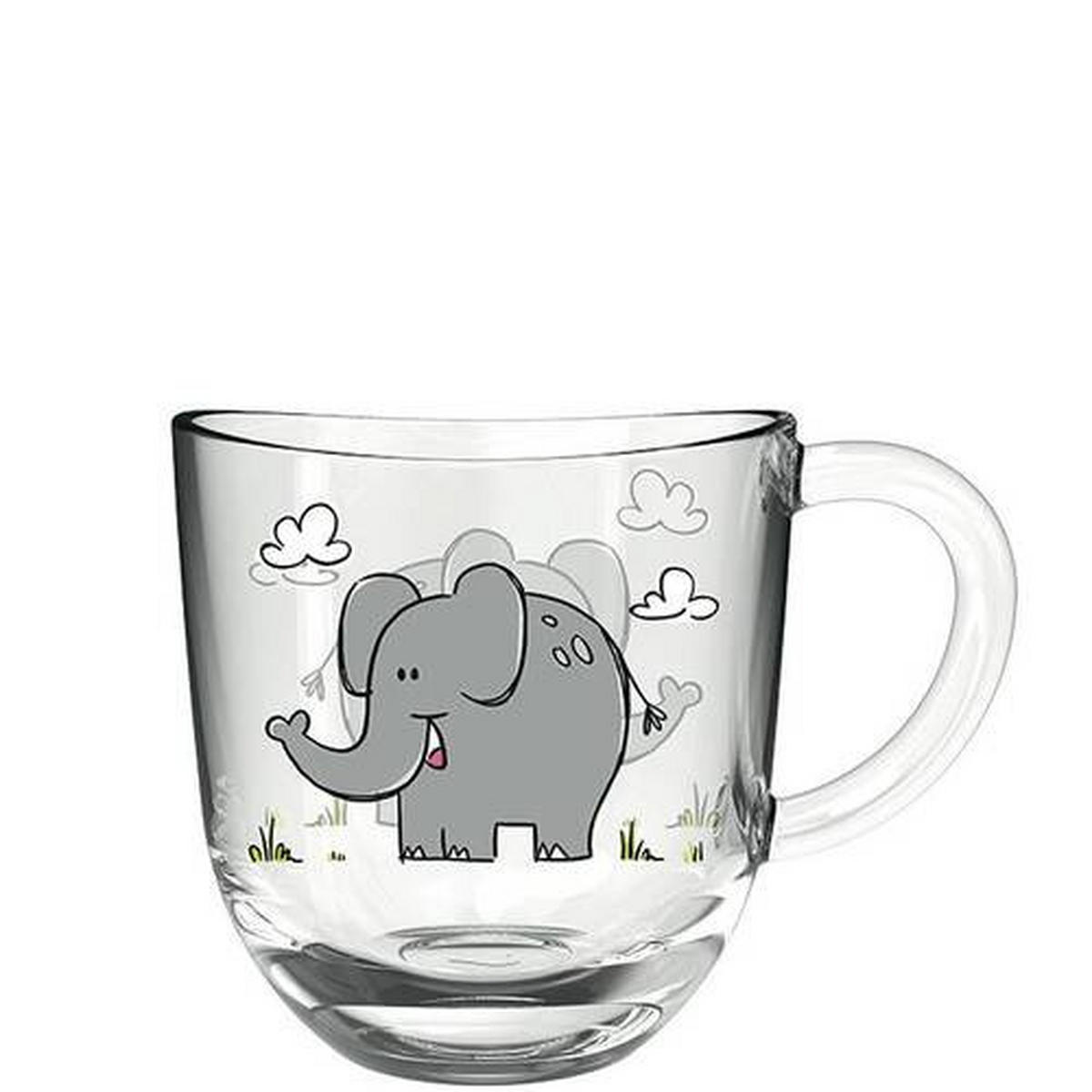 TASSENSET 6-teilig  - Transparent, Trend, Glas (13,60/14,10/8,70cm) - Leonardo
