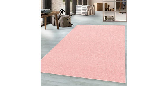 FLACHWEBETEPPICH 200/290 cm Nizza Rosa  - Rosa, Basics, Textil (200/290cm) - Novel