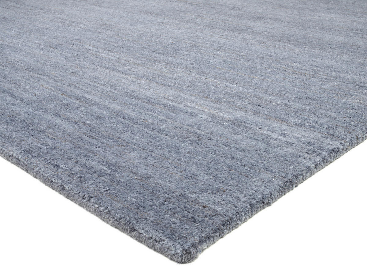 WOLLTEPPICH 250/350 cm Blaugrau  - Blaugrau, Natur, Textil (250/350cm) - Cazaris