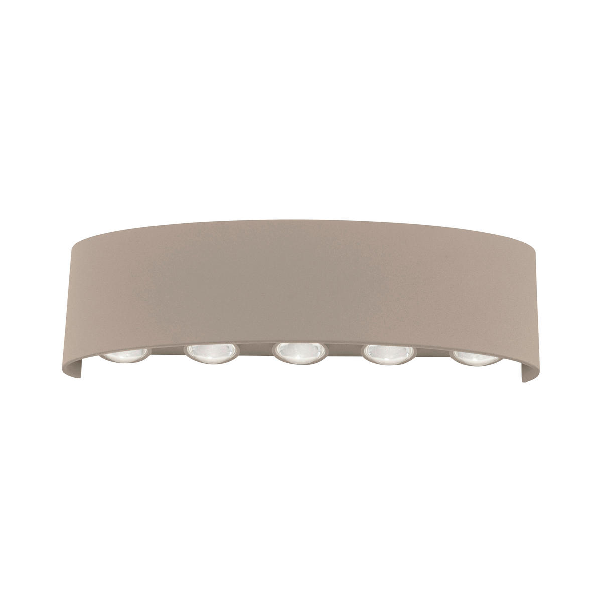 LED-WANDLEUCHTE 27/4,7/8 cm   - Sandfarben, Design, Metall (27/4,7/8cm)