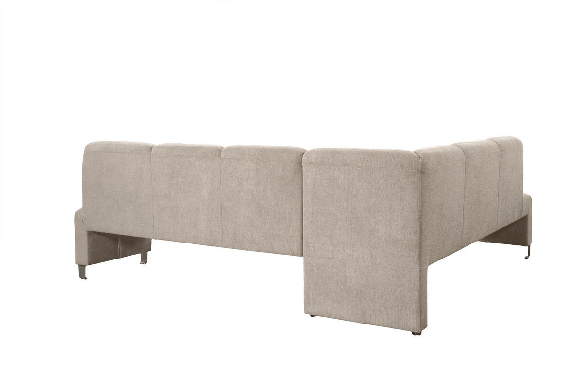 KLUPA KUTNA  taupe  drvo, tekstil, drvni materijal      - srebrne boje/taupe, Moderno, drvni materijal/drvo (263/198cm) - Livetastic