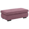 HOCKER in Textil Violett  - Violett/Schwarz, Design, Textil/Metall (138/44/67cm) - Beldomo Style