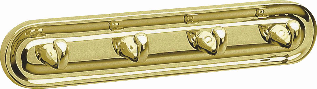 HAKENLEISTE  in Goldfarben  - Goldfarben, Basics, Metall (23/4,4/4,4cm) - Smedbo