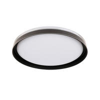 LED-DECKENLEUCHTE   - Transparent/Schwarz, Trend, Kunststoff/Metall (40cm) - Boxxx