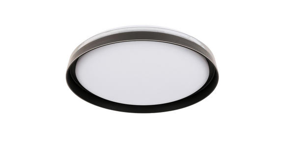 LED-DECKENLEUCHTE - Transparent/Schwarz, Trend, Kunststoff/Metall (40cm) - Boxxx