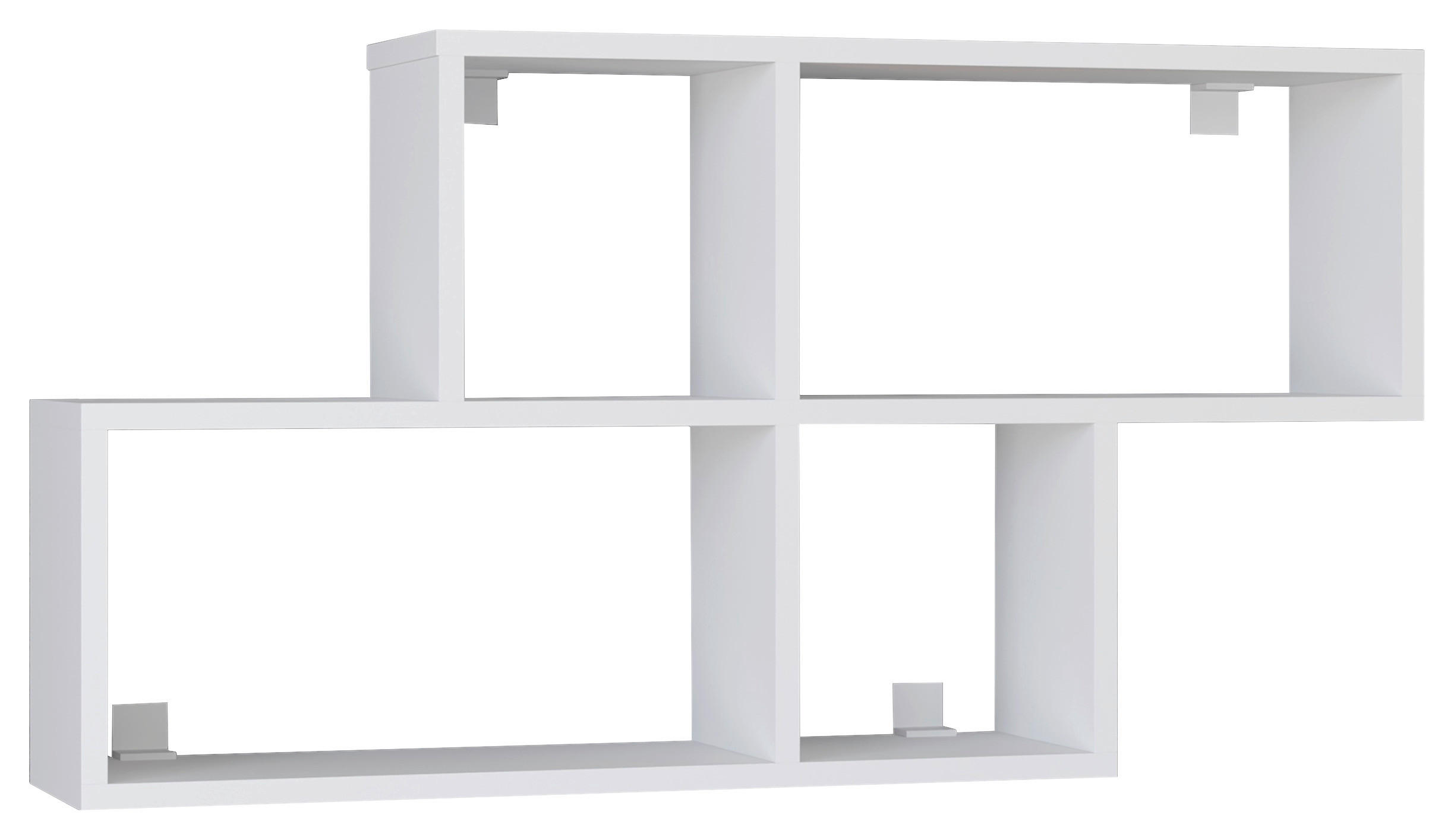 WANDREGAL Weiß  - Weiß, MODERN, Holzwerkstoff (100/53/20cm) - MID.YOU