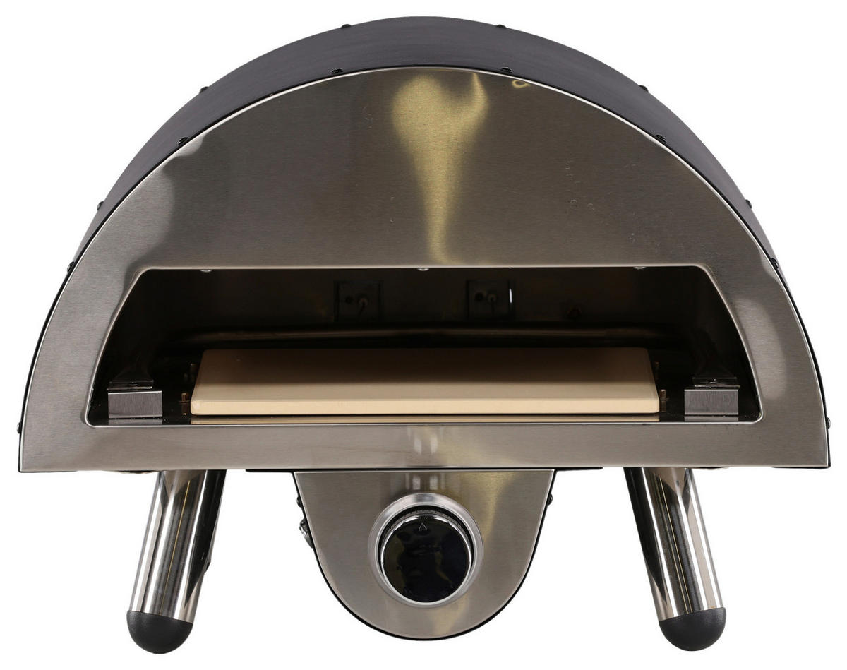 PIZZAOFEN  - Schwarz, KONVENTIONELL, Metall (52/39/49cm) - Gardenson