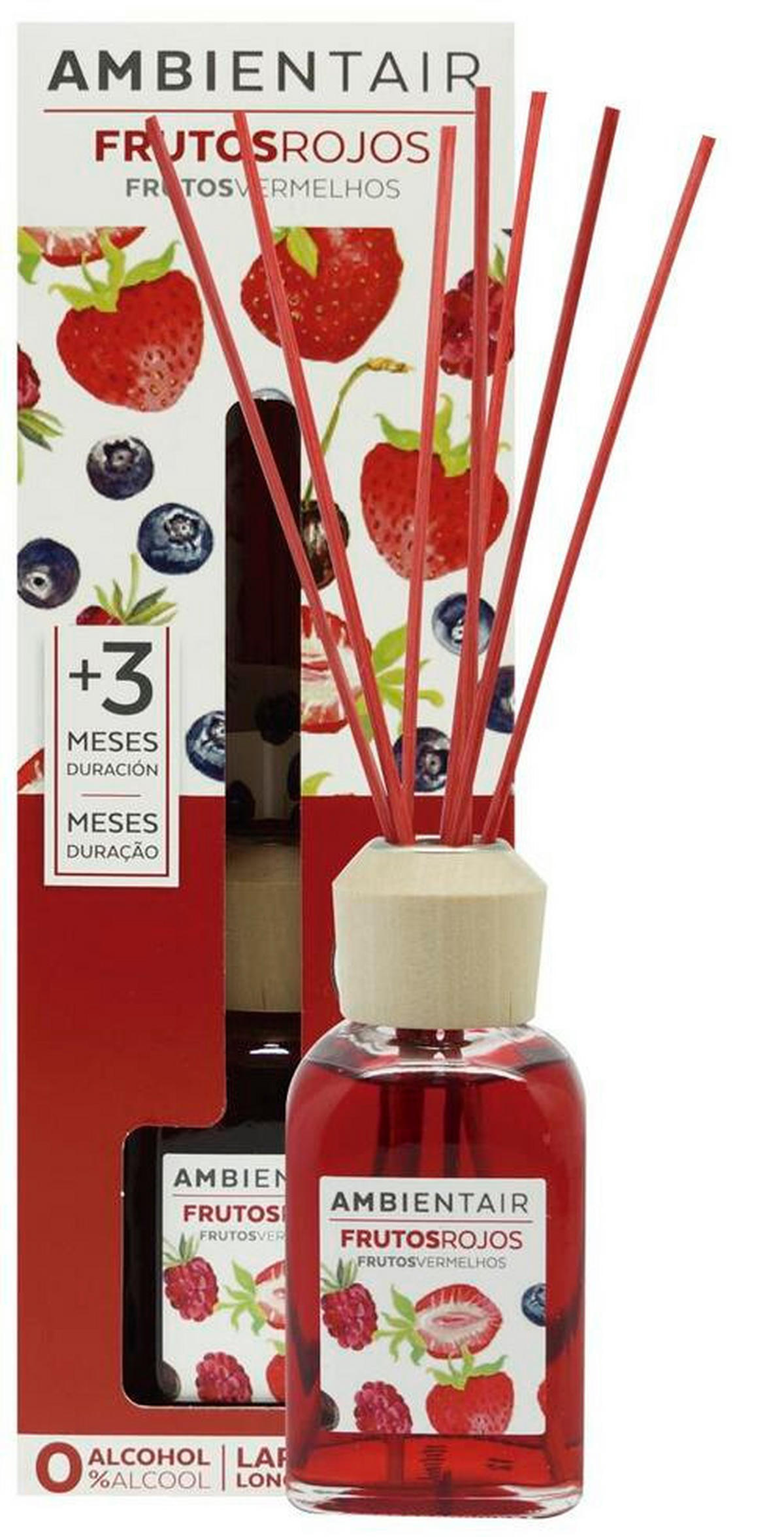Difuzor  100 ml  - višebojno, Basics, staklo/drvo (100ml) - Ambientair
