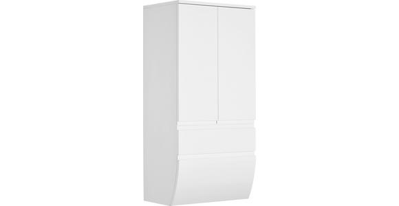 MIDISCHRANK 60/126,8/38 cm - Weiß, Basics, Glas/Holzwerkstoff (60/126,8/38cm) - Dieter Knoll