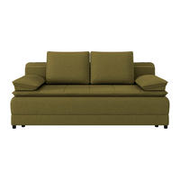 SCHLAFSOFA in Webstoff Olivgrün  - Schwarz/Olivgrün, Modern, Kunststoff/Textil (202/73-92/105cm) - MID.YOU
