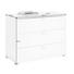 KOMMODE 104/80/46 cm - Alufarben/Weiß, Design, Holzwerkstoff/Kunststoff (104/80/46cm) - Carryhome KOMMODE 104/80/46 cm - Alufarben/Weiß, Design, Holzwerkstoff/Kunststoff (104/80/46cm) - Carryhome