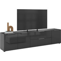 LOWBOARD Style  in 225/53,9/40 cm  - Chromfarben/Anthrazit, Basics, Glas/Holzwerkstoff (225/53,9/40cm)