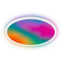 LED-DECKENLEUCHTE Happy 42/3 cm   - Schwarz, LIFESTYLE, Kunststoff (42/3cm) - Briloner