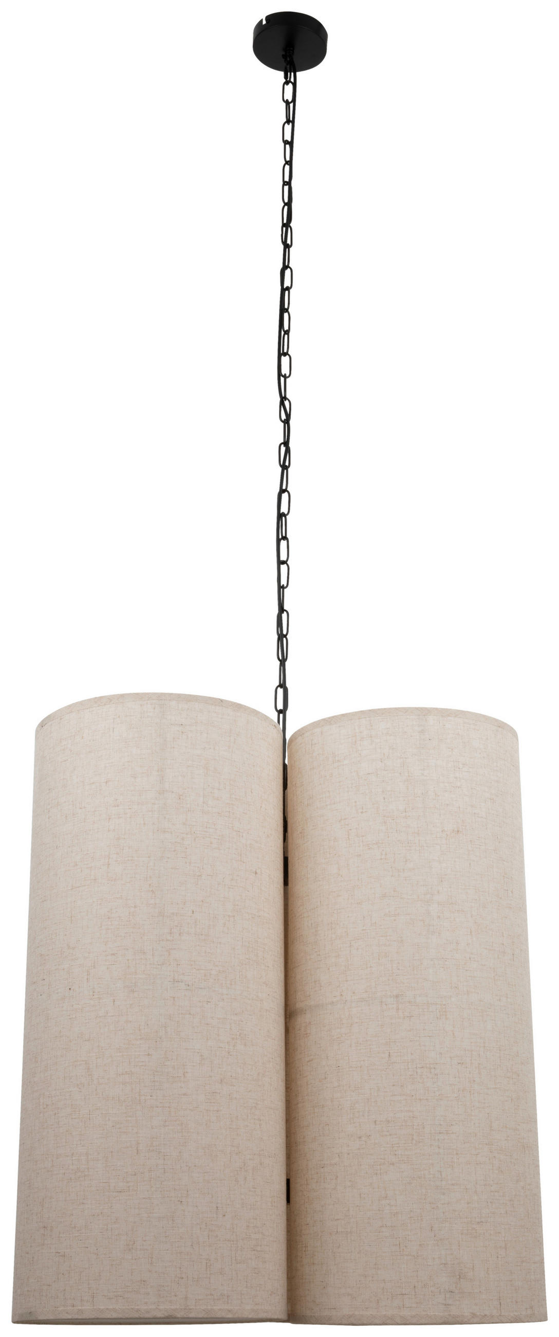 HÄNGELEUCHTE 61/120 cm   - Beige, Design, Kunststoff/Textil (61/120cm) - Collet's Monde