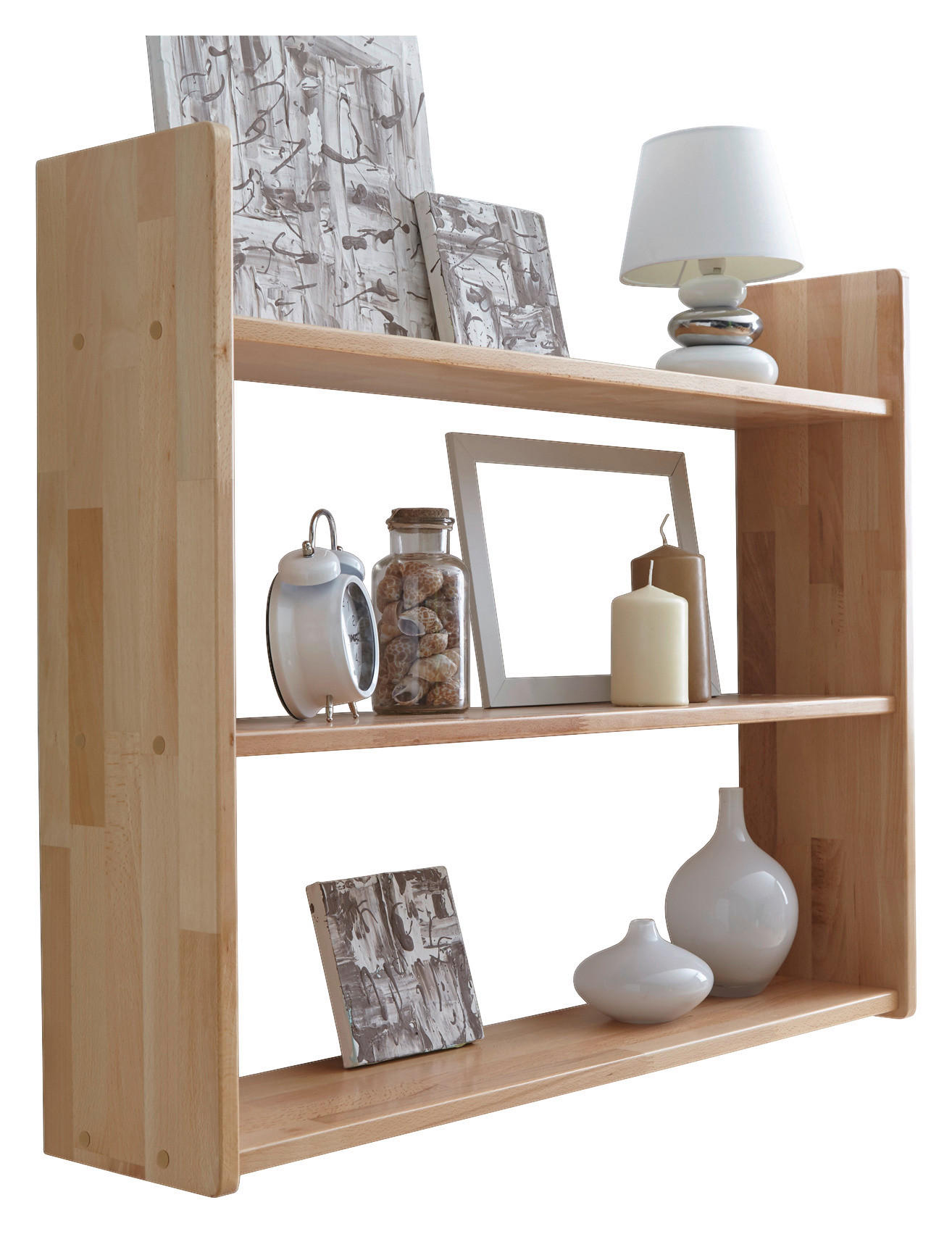 WANDREGAL Buche massiv Buchefarben  - Buchefarben, Basics, Holz (90/74/20cm) - MID.YOU