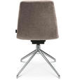 STUHL  in Stahl Velours Metall, Textil  - Ecru/Alufarben, Design, Textil/Metall (46/81,5-84,5/55cm) - Johann Jakob