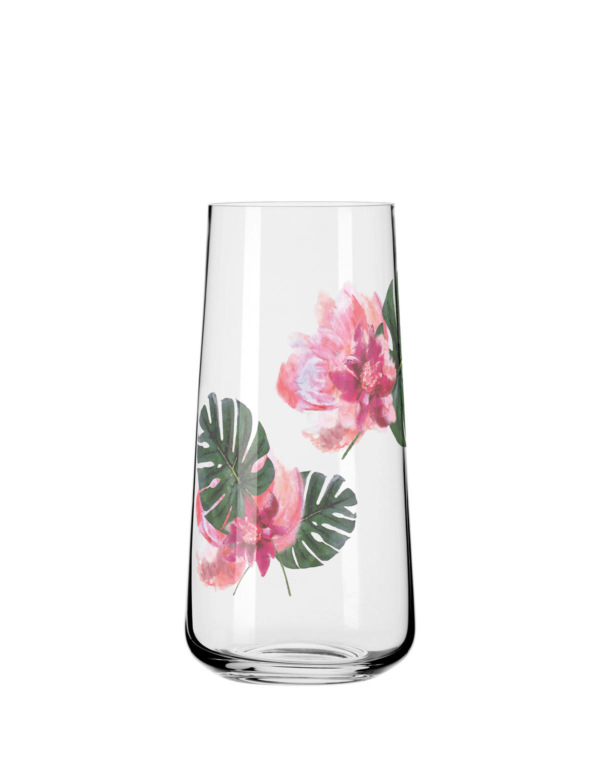 LONGDRINKGLAS Sommersonett 614 ml 2-teilig  - Rosa/Grün, LIFESTYLE, Glas (6,6/16,6cm) - Ritzenhoff
