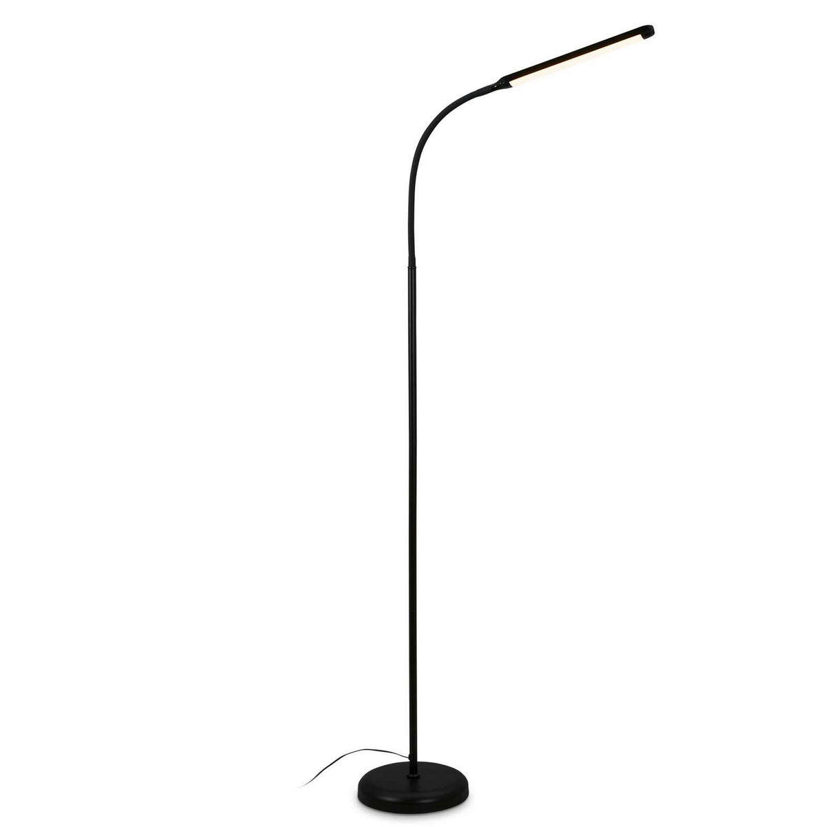 LED-STEHLEUCHTE    - Schwarz, Design, Kunststoff/Metall (126.5/21/66cm)