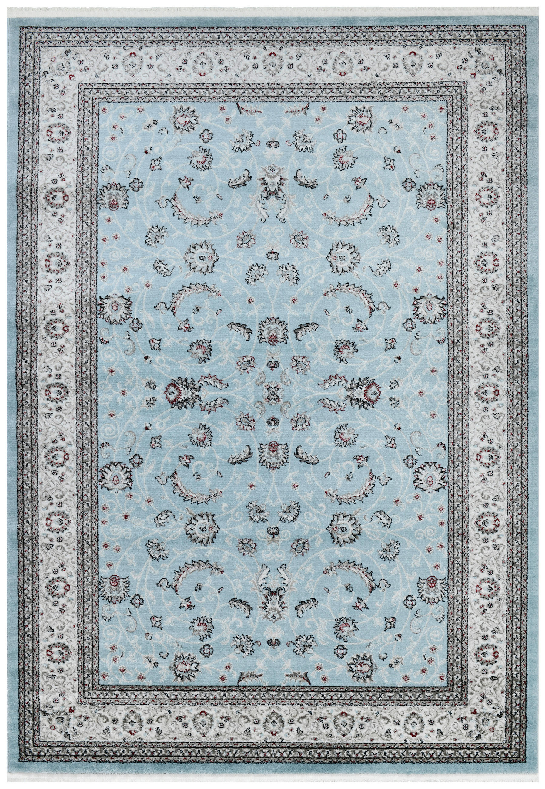 TKANÝ KOBEREC, 240/340 cm, modrá, sivá, čierna - modrá/čierna, Basics, textil (240/340cm)