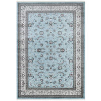 TKANÝ KOBEREC, 240/340 cm, modrá, sivá, čierna - modrá/čierna, Basics, textil (240/340cm)