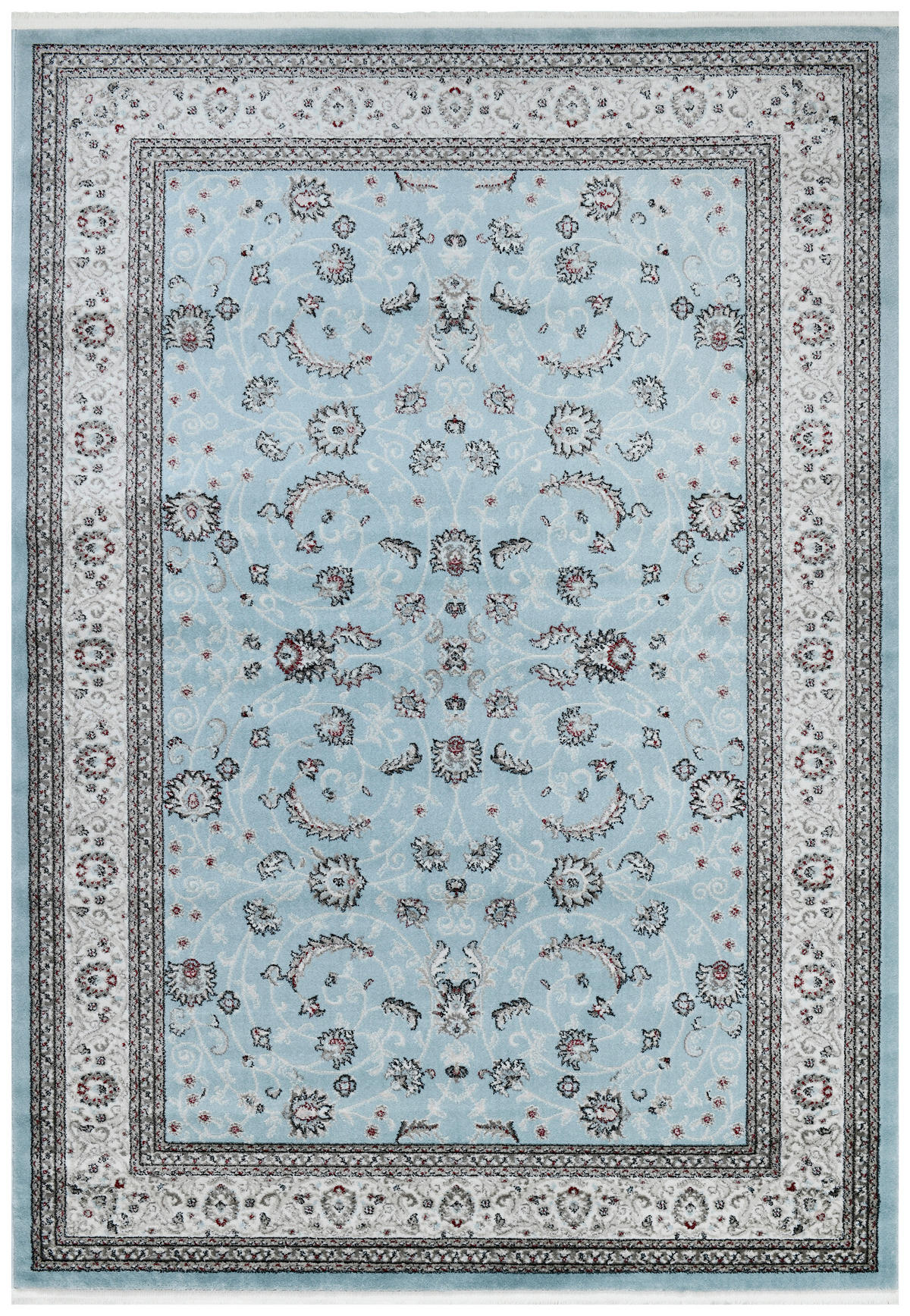 TKANÝ KOBEREC, 240/340 cm, modrá, sivá, čierna - modrá/čierna, Basics, textil (240/340cm)