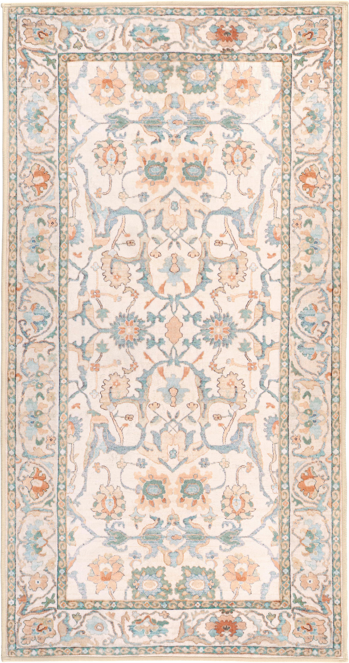 VINTAGE-TEPPICH Living Zaveran 80/150 cm  in Terracotta, Perlmutt, Graublau  - Graublau/Perlmutt, LIFESTYLE, Kunststoff/Textil (80/150cm) - Lindorug