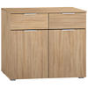 KOMÓD 93/81/42 cm  - Sonoma tölgy/alumínium színű, Modern, faalapú anyag (93/81/42cm) - Rauch Möbel