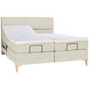 BOXSPRINGBETT 180/200 cm  in Hellgrau  - Eichefarben/Hellgrau, Konventionell, Holz/Textil (180/200cm) - Voleo