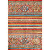 TUFTTEPPICH 130/190 cm MESIO AZMEO Cognac, Rot, Multicolor  - Cognac/Rot, Design, Kunststoff/Textil (130/190cm) - Lindorug