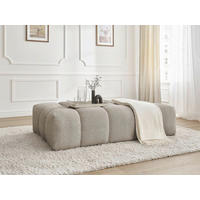 HOCKER EVEREST Flachgewebe Taupe  - Taupe/Schwarz, MODERN, Kunststoff/Textil (166/100/40cm)