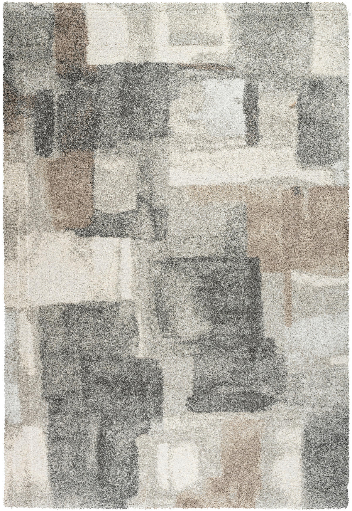 WEBTEPPICH 200/290 cm Mehari Anthrazit, Creme, Silberfarben rechteckig  - Anthrazit/Silberfarben, Basics, Kunststoff/Textil (200/290cm) - Novel