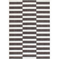 TUFTTEPPICH 160/230 cm MESIO STRIDER, waschbar Schwarz, Grauweiß  - Grauweiß/Schwarz, Design, Kunststoff/Textil (160/230cm) - Lindorug
