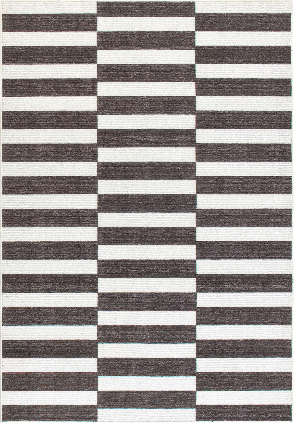 TUFTTEPPICH 160/230 cm MESIO STRIDER, waschbar Schwarz, Grauweiß  - Grauweiß/Schwarz, Design, Kunststoff/Textil (160/230cm) - Lindorug