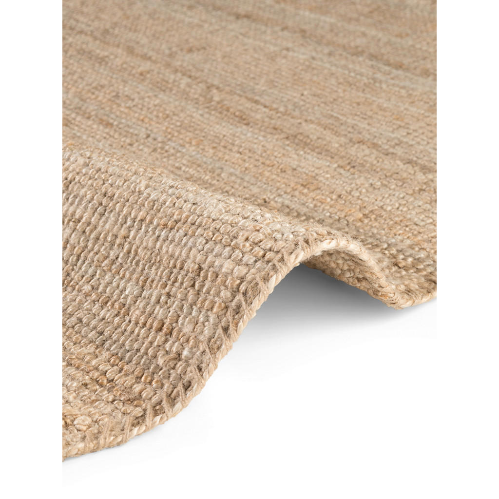Thumbnail - Xxxl Juteteppich Jaipur, Gold, Textil, Uni, rund, Oeko-Tex® Standard 100, für Fußbodenheizung geeignet, beidseitig verwe...