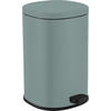 PEDÁLOS SZEMETES 5 l  - fekete/zöld, Trend, műanyag/fém (25/31,3/20,6cm) - Homeware