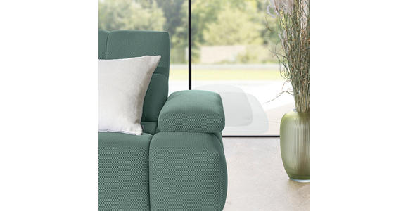 ECKSOFA in Struktur Hellblau 233/313 cm - Schwarz/Hellblau, Design, Kunststoff/Textil (233/313cm) - Emilio Belluti