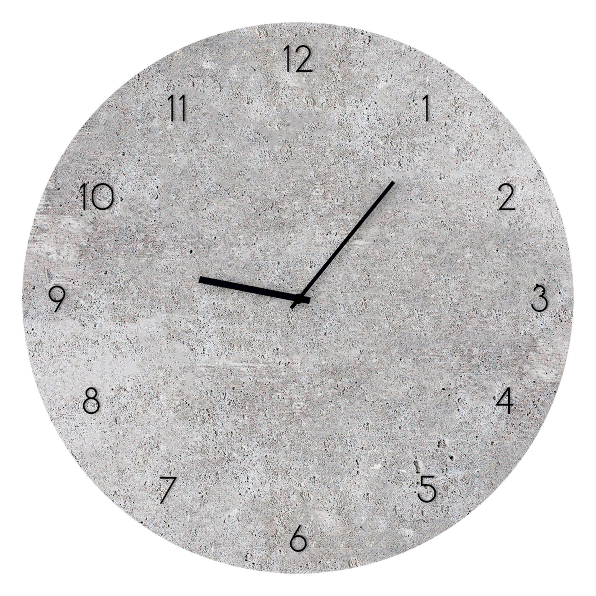 WANDUHR Grau  - Grau, Basics, Glas/Kunststoff (30cm)