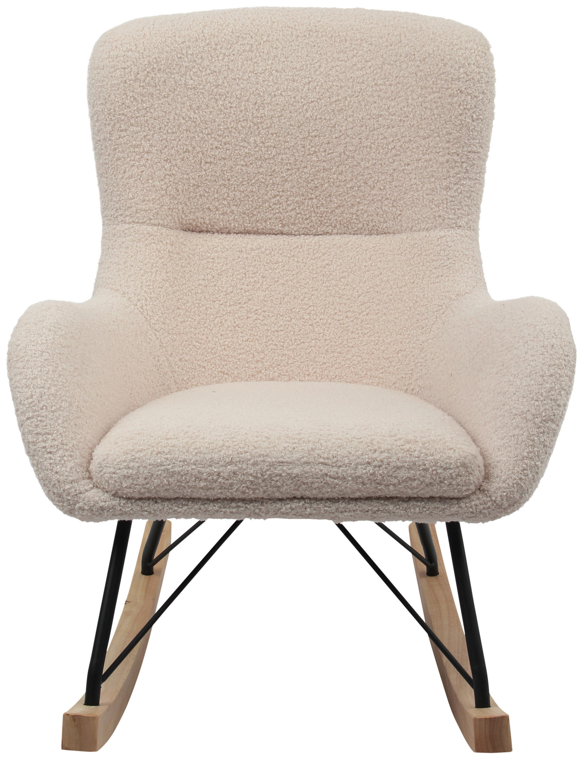 KINDER-SCHAUKELSTUHL - Creme, Basics, Holz/Textil (55/70/63cm) - Livetastic
