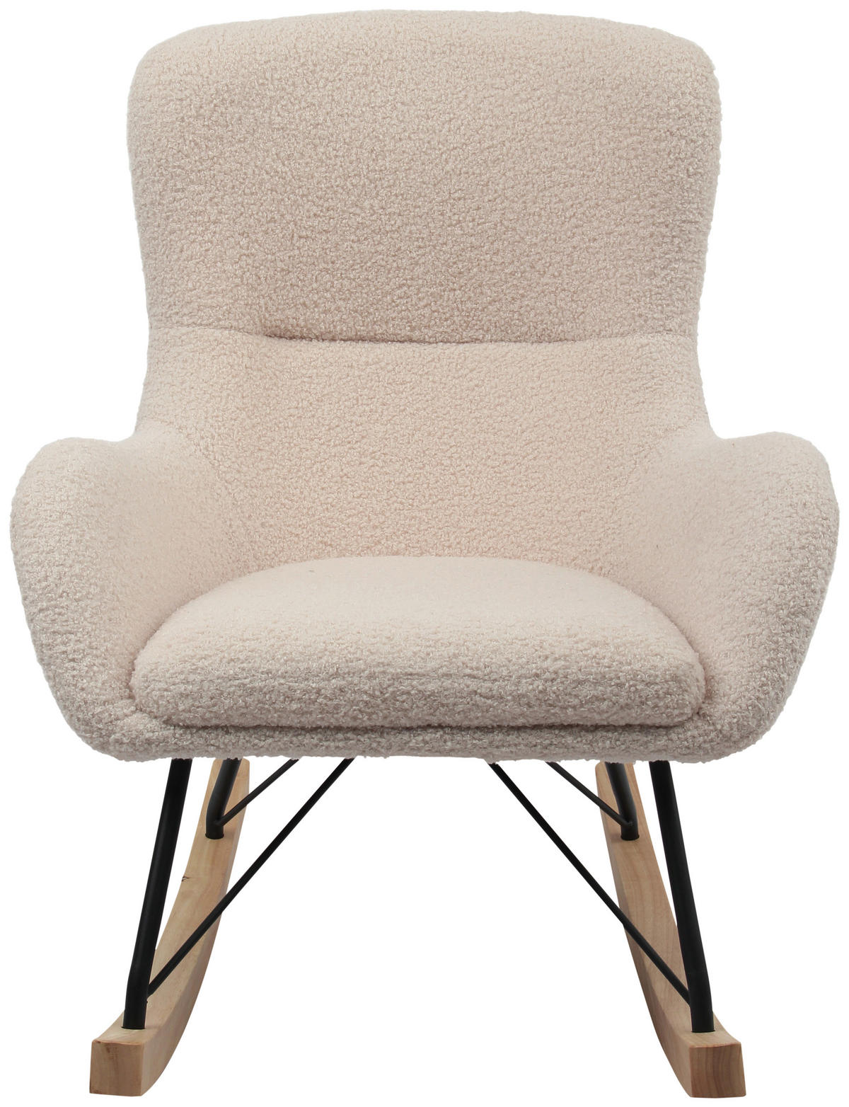 KINDER-SCHAUKELSTUHL - Creme, Basics, Holz/Textil (55/70/63cm) - Livetastic