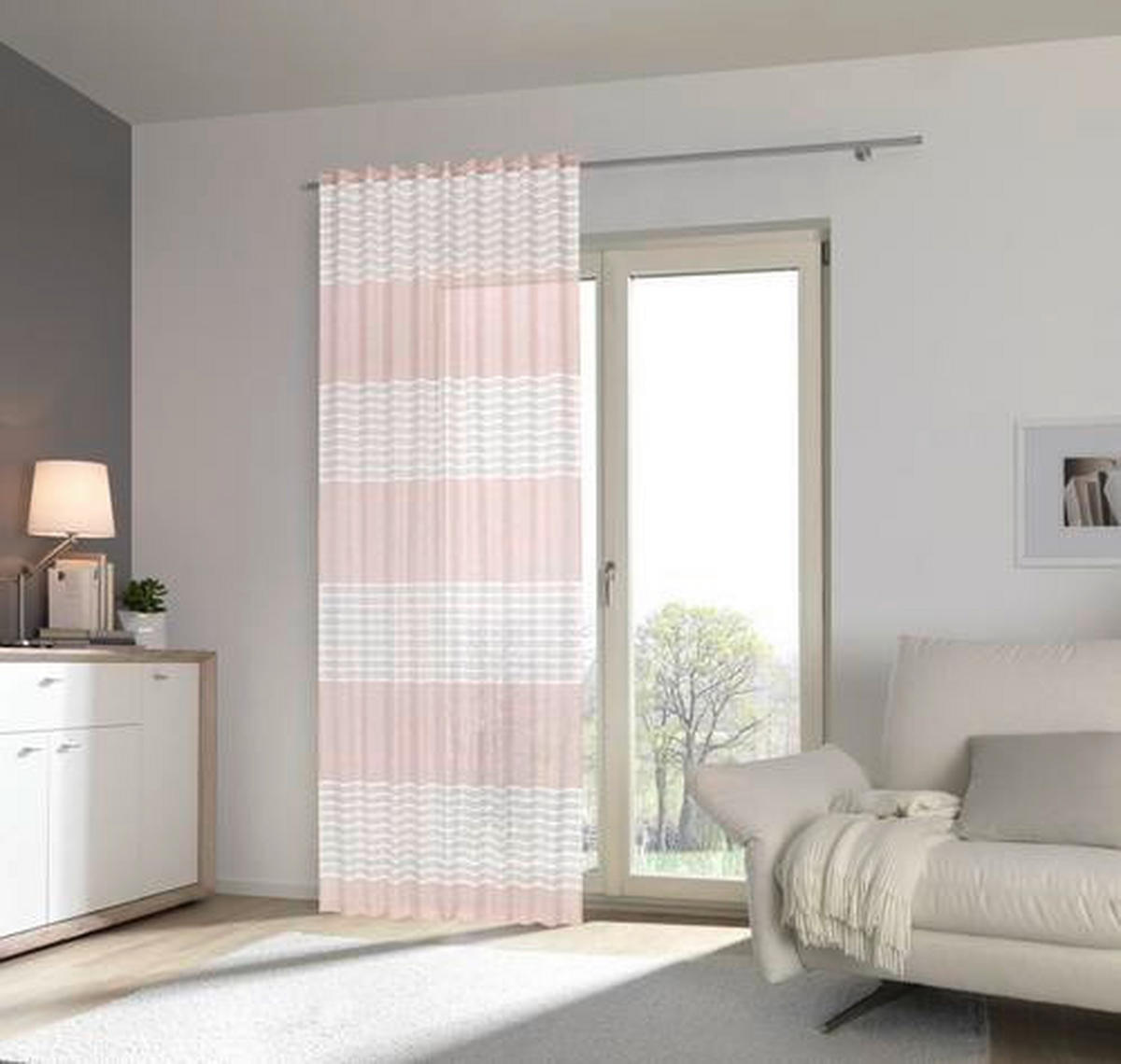 FERTIGVORHANG  blickdicht   140/245 cm  - Altrosa, Basics, Textil (140/245cm) - Esposa