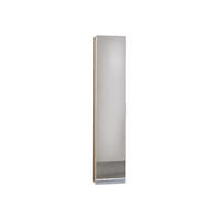 HOCHSCHRANK 32/160/35 cm  - Eichefarben/Schwarz, KONVENTIONELL, Glas/Holz (32/160/35cm) - Voglauer