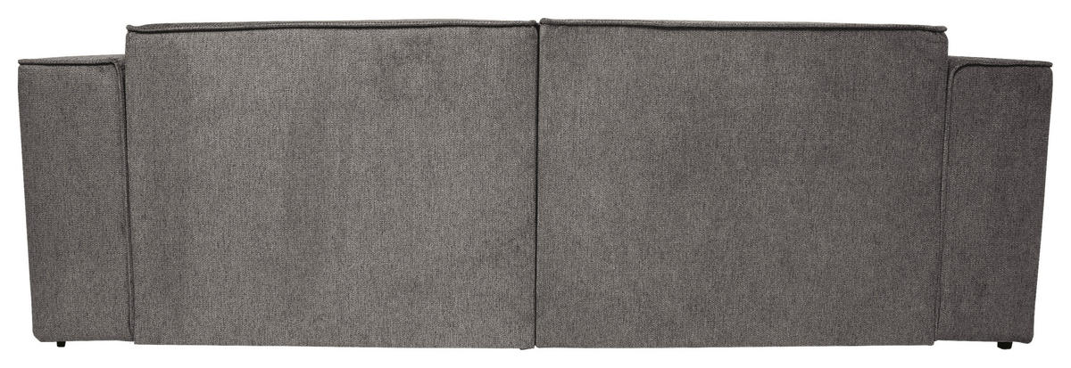 ECKSOFA Grau Struktur  - Schwarz/Hellblau, Design, Kunststoff/Textil (234/161cm) - P & B