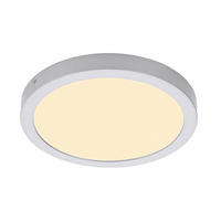 AUFBAULEUCHTE 30/3,2 cm   - Chromfarben/Weiß, Design, Kunststoff/Metall (30/3,2cm) - Globo