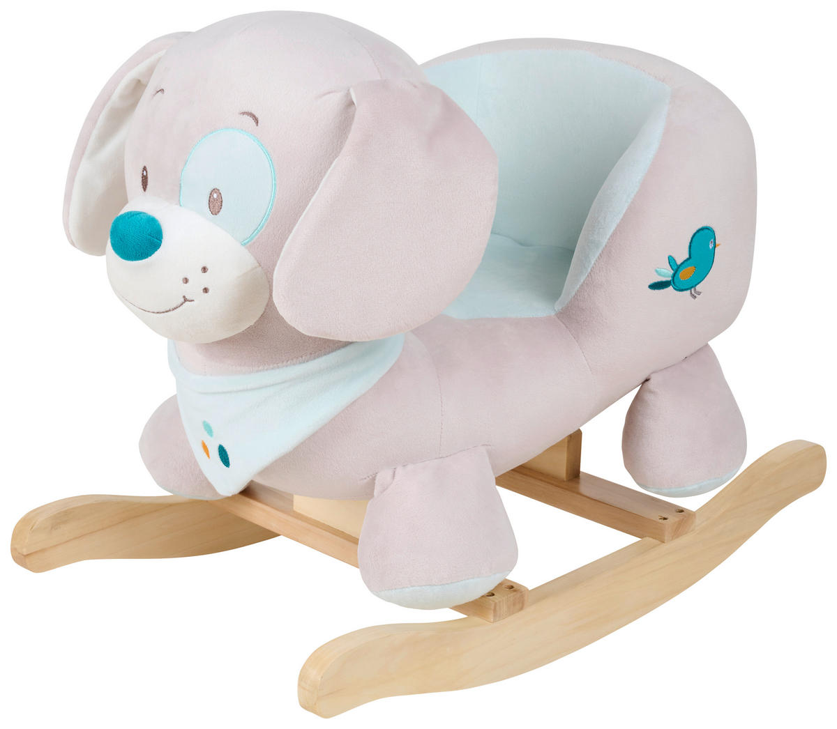 HOUPACÍ ZVÍŘÁTKO - béžová, Trend, kov/dřevo (58/33/46cm) - Patinio