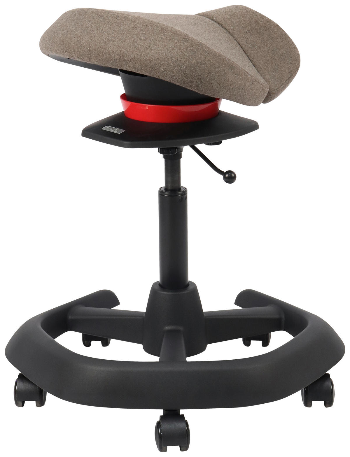 BÜROHOCKER 58/85/50 cm  - Schwarz/Grau, Design, Kunststoff/Textil (58/85/50cm) - Novel