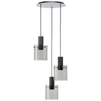 PENDELLEUCHTE 48/150 cm   - Anthrazit, Trend, Glas/Metall (48/150cm) - Brilliant