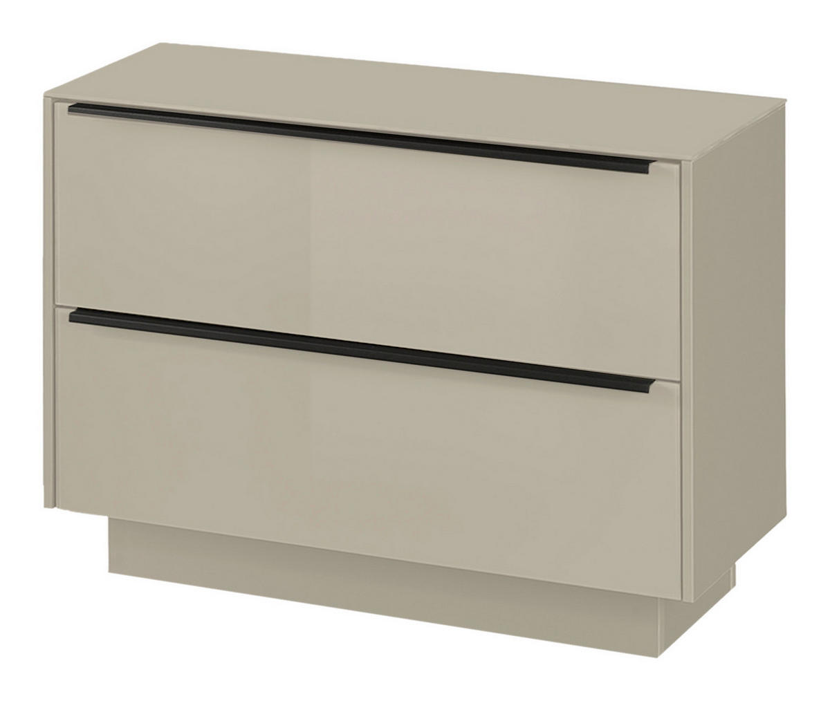 GARDEROBENBANK  in 72/50/32 cm  - Kaschmir/Anthrazit, Design, Glas/Metall (72/50/32cm) - Novel