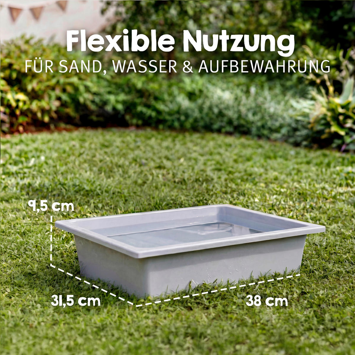 WASSERSPIELTISCH  - Naturfarben, Basics, Holz/Kunststoff (38,5/50/32cm) - Roba