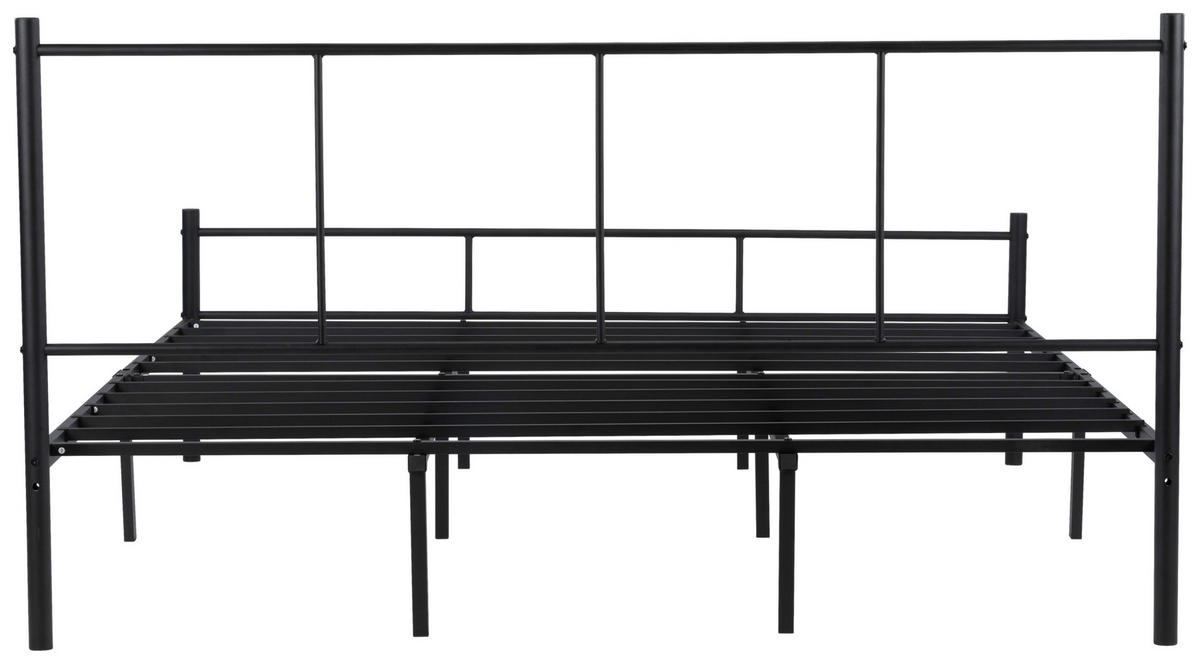 METALLBETT 180/200 cm,  in Schwarz  - Schwarz, Basics, Metall (180/200cm) - Boxxx